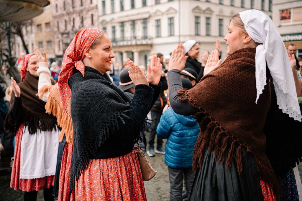 Zábava počas Bratislavských fašiangov 2023. Foto Lucia Benediková