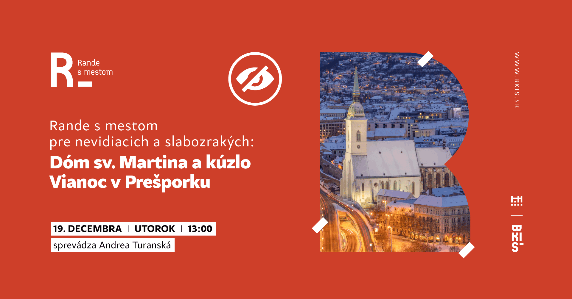 Rande s mestom pre nevidiacich a slabozrakých: Dóm sv. Martina a kúzlo Vianoc v Prešporku