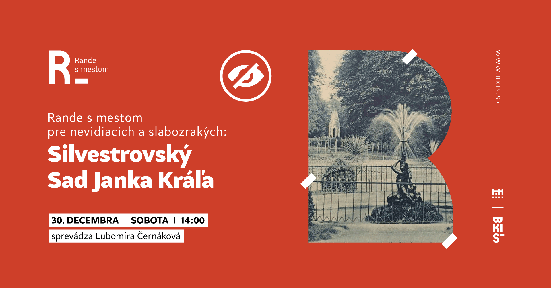 Rande s mestom pre nevidiacich a slabozrakých: Silvestrovský Sad Janka Kráľa