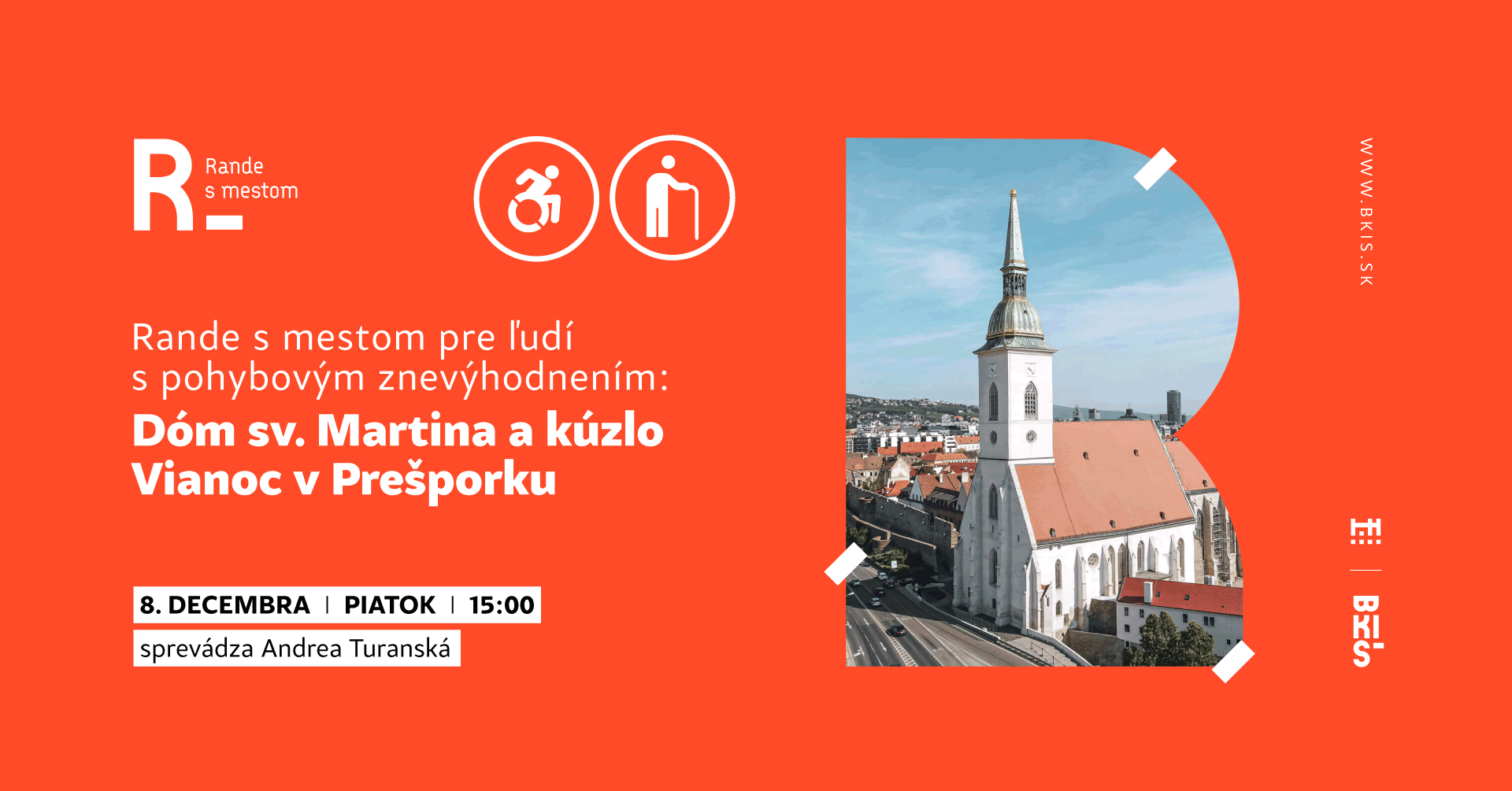 Rande s mestom pre ľudí s pohybovým znevýhodnením: Dóm sv. Martina a kúzlo Vianoc v Prešporku