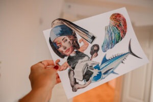 Dom hudby, Zážitkový vzdelávací workshop pre rodiny s deťmi - ukážka koláže 