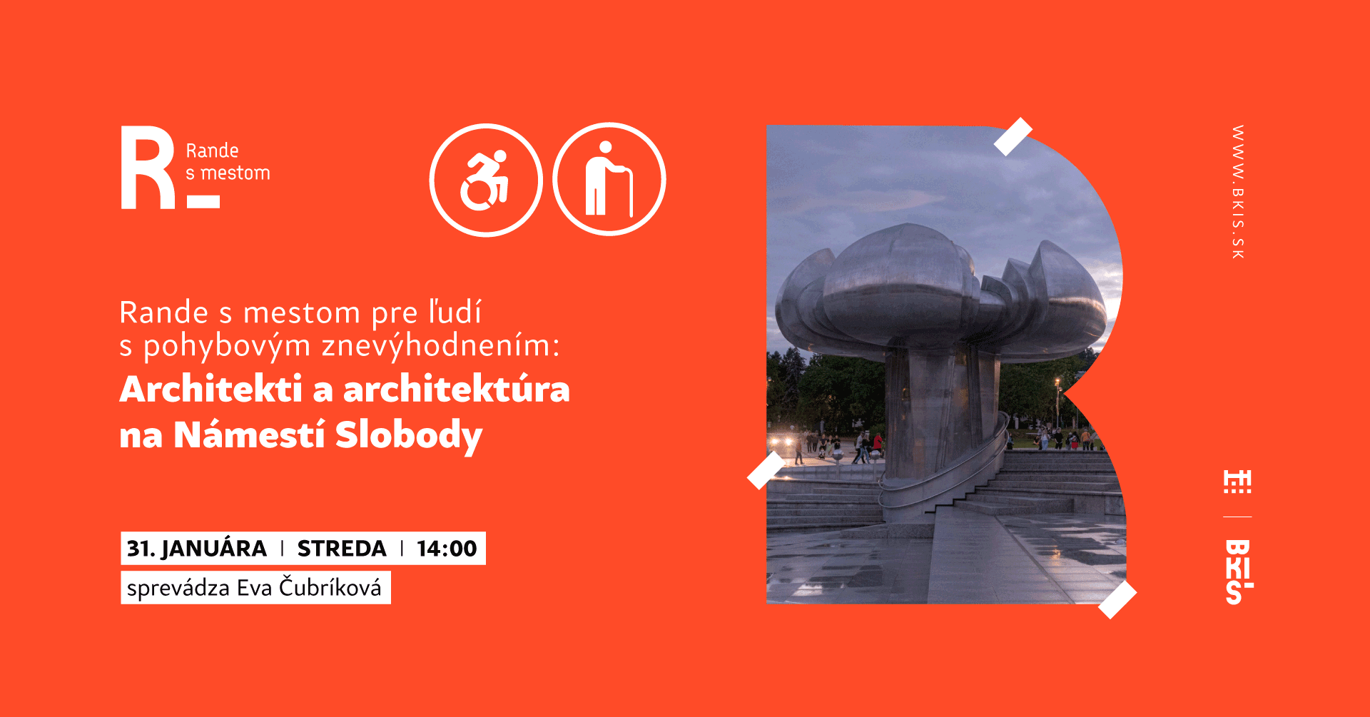 Rande s mestom pre ľudí s pohybovým znevýhodnením: Architekti a architektúra na Námestí Slobody