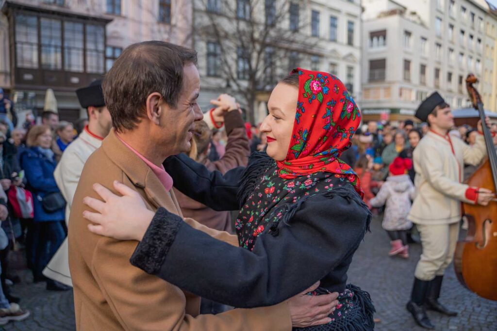Tance počas Bratislavských fašiangov 2023. Foto Adam Kováč