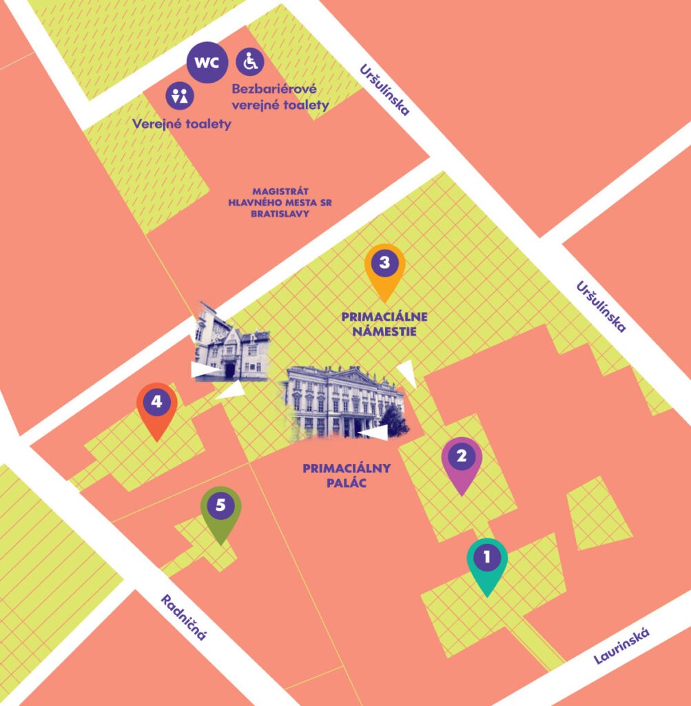 Festival mladého vína 2025 - mapka