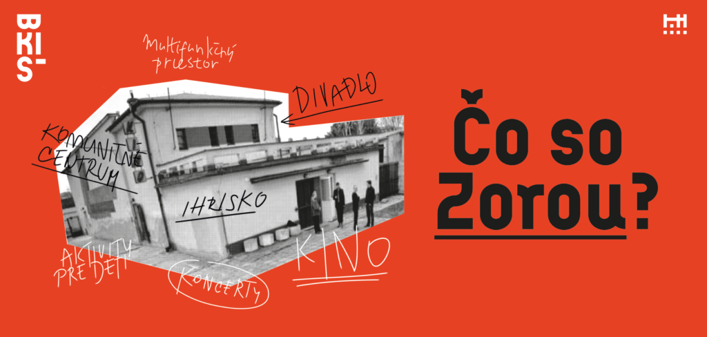 Zora - vizuál využitia kultúrneho centra Zora