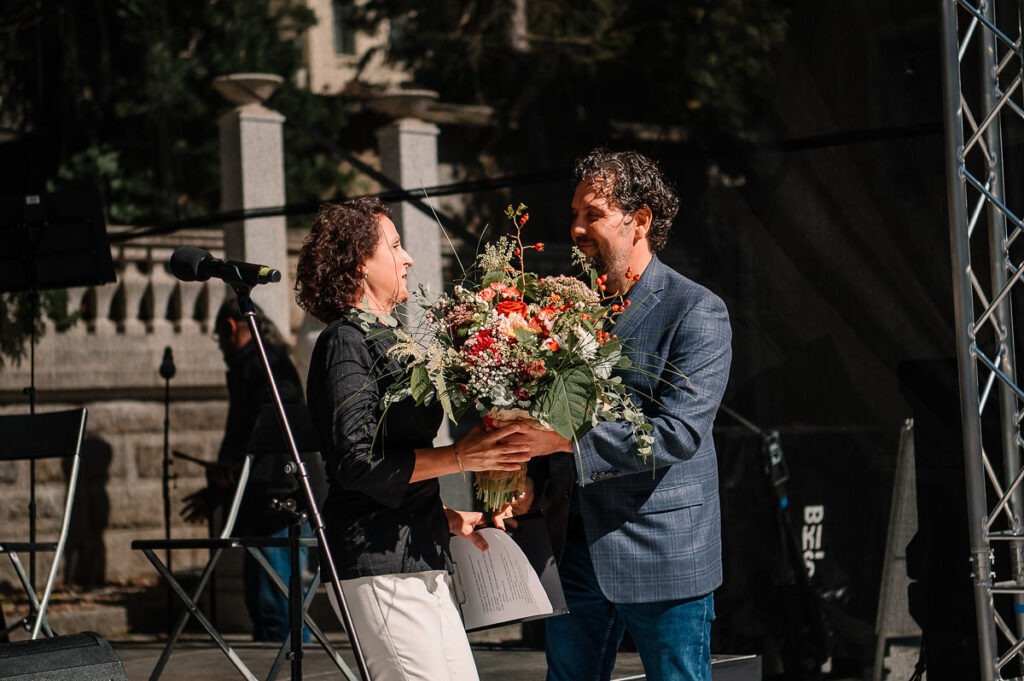 Otvorenie Domu hudby 21. 9. 2024, riaditeľka ZUŠ