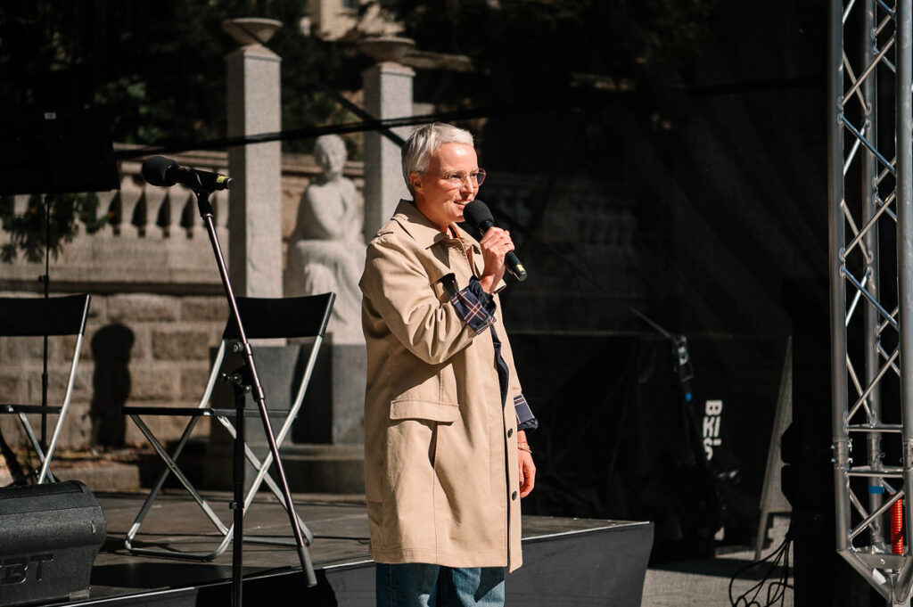 Otvorenie Domu hudby 21. 9. 2024, riaditeľka BKIS Katarína Hulíková