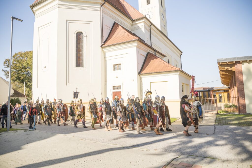 Rímske hry 2024, rímsky legionári pochodujú