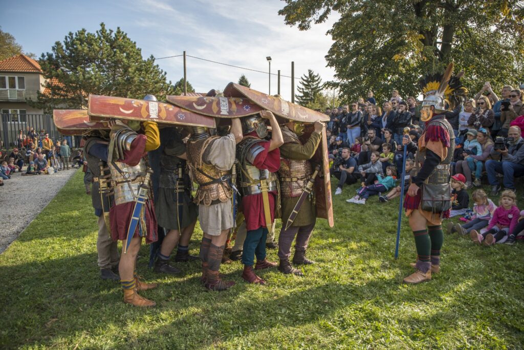 Rímske hry 2024, ukážka bojového zoskupenia legionárov