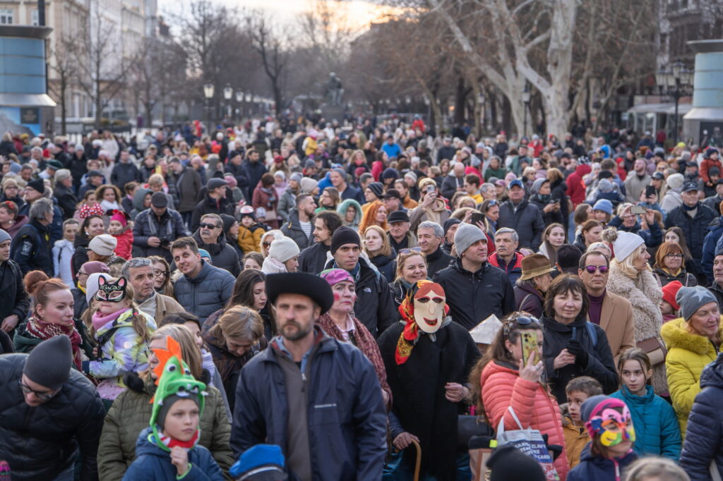Fašiangový sprievod 2025, foto Adam Kováč