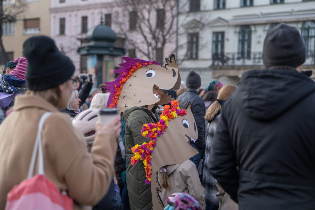 Masky, Fašiangový sprievod, foto Adam Kováč