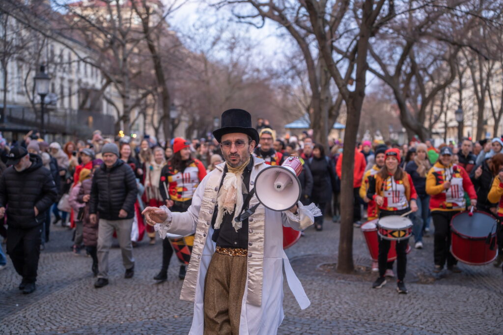 Fašiangový sprievod, foto Adam Kováč