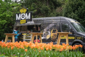 Gastro zóna v Sade Janka Kráľa počas BMD 2025