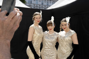 Tanečnice z Féder Teáter vystupujú počas BMD