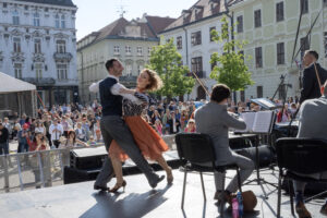 Slovak Tango - tanečný pár tanguje tango počas BMD 2025