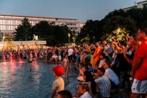 Námestie slobody Fontána Družba