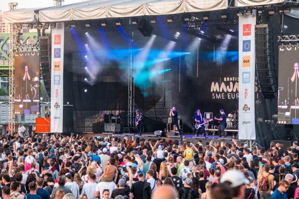 Bratislavský majáles 2025, pohľad na hlavný stage